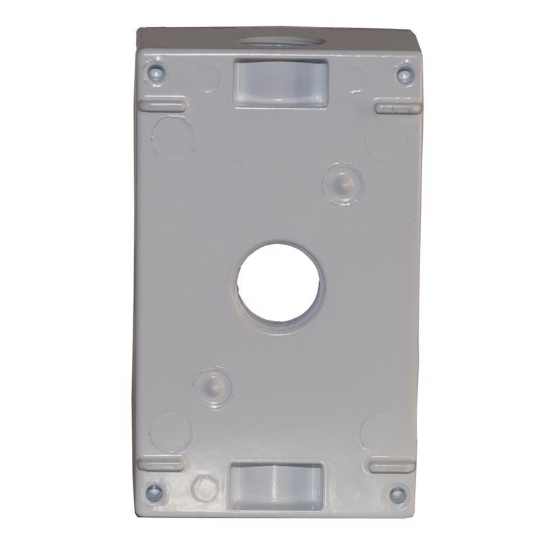 Sigma Engineered Solutions New Work 18.3 cu in Rectangle Metallic 1 gang Weatherproof Box Gray