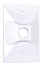 1G CVR W/ ONE 1/2"H WHT