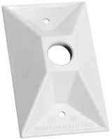 Sigma Engineered Solutions Rectangle Metal 1 gang Lampholder Cover