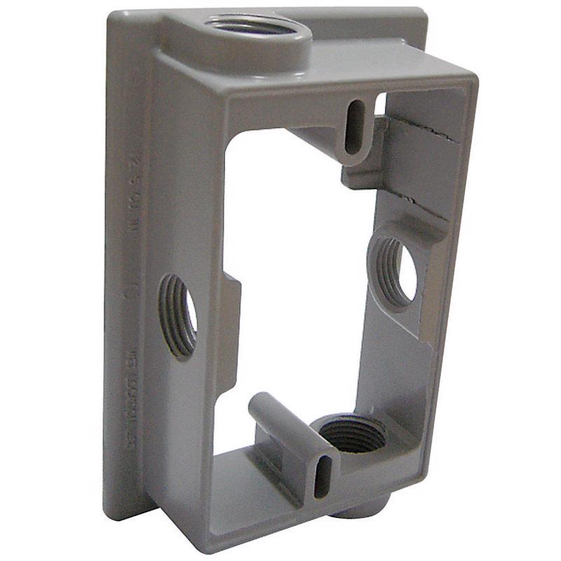 Sigma Engineered Solutions New Work 12.5 cu in Rectangle Metallic Extension Ring Gray