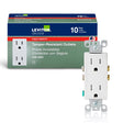 OUTLET TP 3W WHT 2P 15A