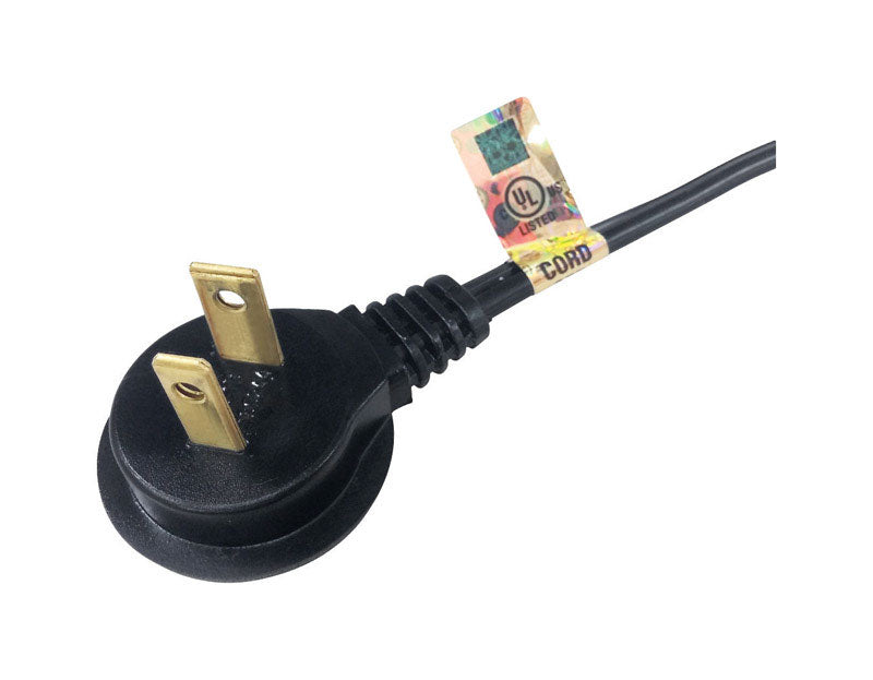 Ace Indoor 6 ft. L Black Extension Cord 16/2 SPT-2