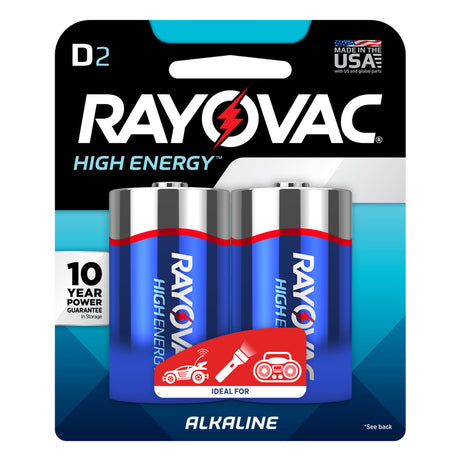 BATTERY ALKALINE D 2PK