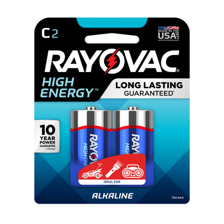 BATTERY ALKALINE C 2PK