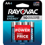 BATTERY ALKALINE AA 4PK