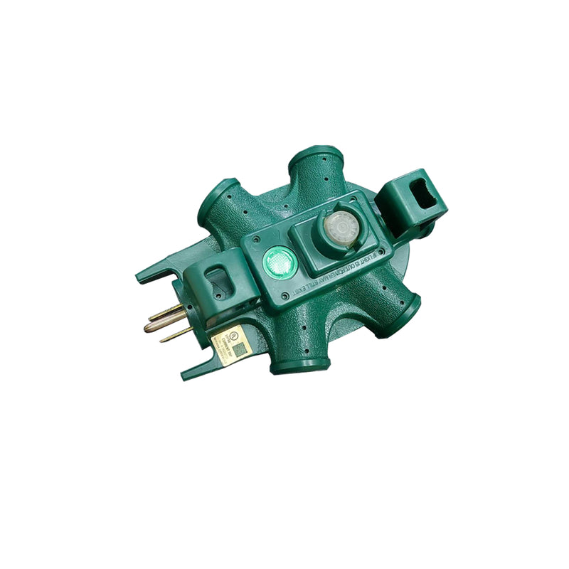 ADAPTER 5OUTLET GRN BULK