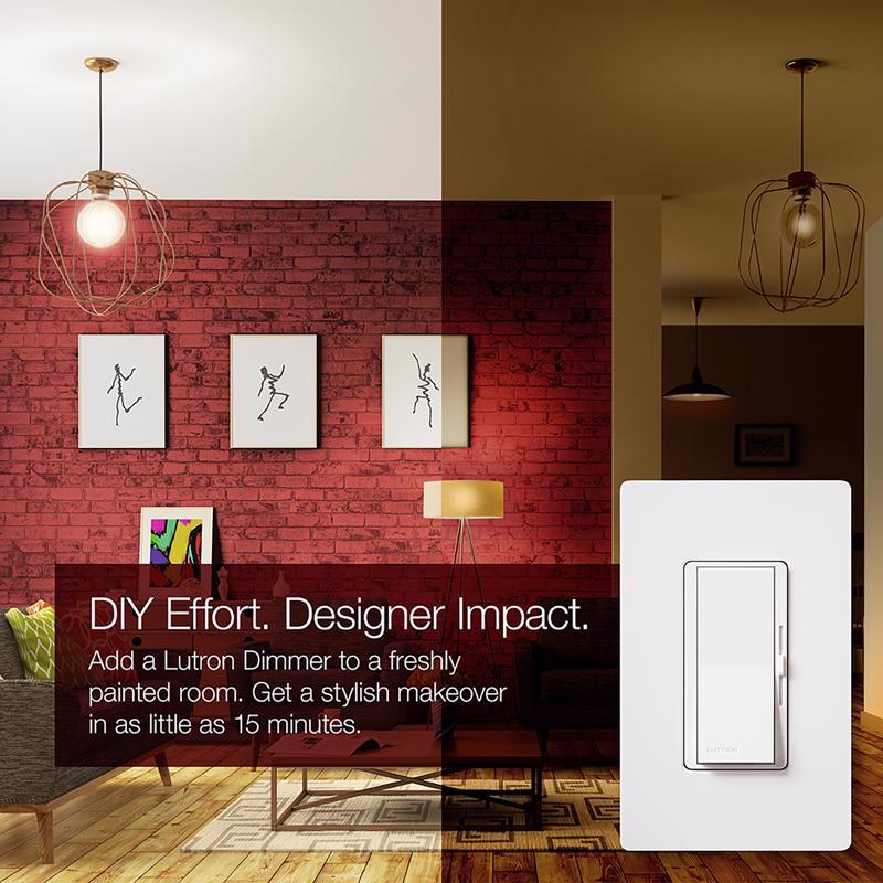 Lutron Diva Light Almond 150 W 3-Way Dimmer Switch 1 pk