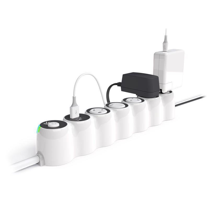 360 Electrical 4 ft. L 5 outlets Smart-Enabled Surge Protector White 2160 J