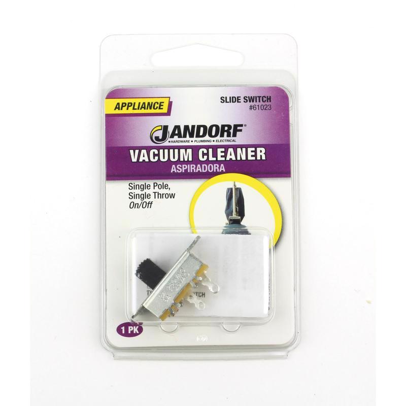 Jandorf 6 amps Single Pole Slide Appliance Switch Black/Silver 1 pk