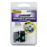 Jandorf 13 amps Single Pole Rotary Appliance Switch Black 1 pk