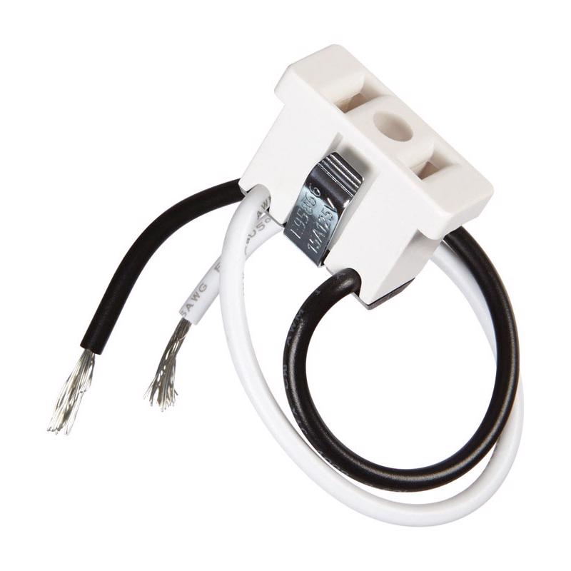 OUTLET 125V 2WIRE WHT