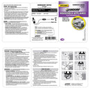 Jandorf 0.25 amps Single Pole Momentary/Normally Off Appliance Switch Black/Silver 1 pk