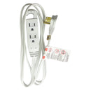 Ace Indoor 6 ft. L White Extension Cord 16/3 SPT-3