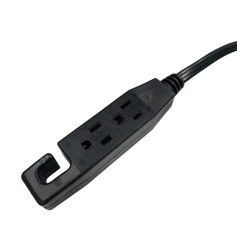 Ace Indoor 6 ft. L Black Extension Cord 16/3 STP-3