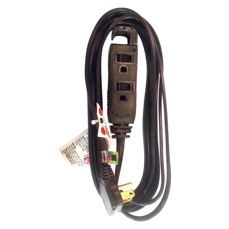 Ace Indoor 12 ft. L Black Extension Cord 16/3 STP-3