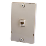 Monster Just Hook It Up Ivory 1 gang Plastic Telephone Wall Plate 1 pk