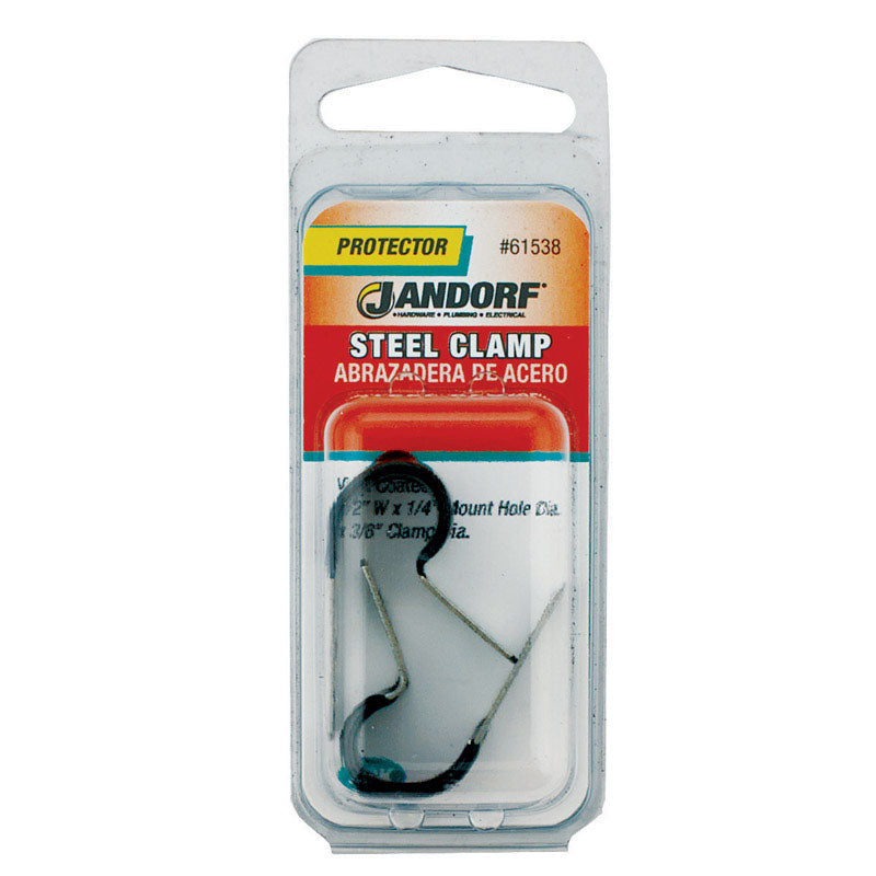 Jandorf 3/8 in. D Steel Clamp 2 pk