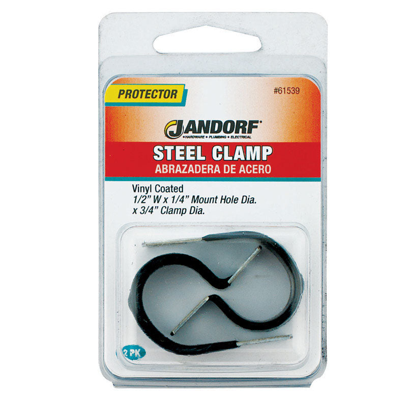 Jandorf 3/4 in. D Steel Clamp 2 pk