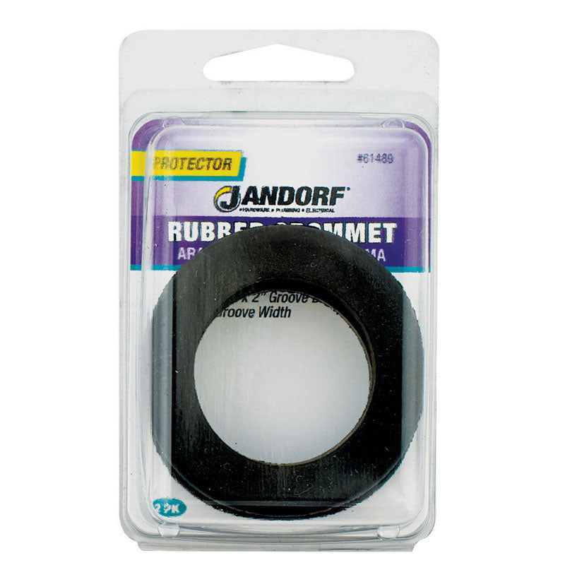 Jandorf 2-3/8 in. D Rubber Grommet 2 pk