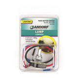Jandorf 6 amps Single Pole or 3-way Push Button Appliance Switch Gray 1 pk