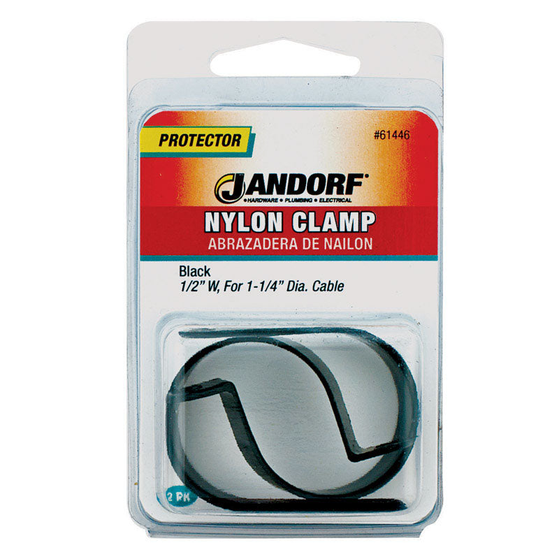 Jandorf 1-1/4 in. D Nylon Cable Clamp 2 pk