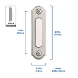 Heath Zenith Satin Nickel Silver Metal Wired Pushbutton Doorbell - Total Qty: 1