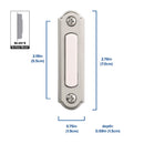 Heath Zenith Satin Nickel Silver Metal Wired Pushbutton Doorbell - Total Qty: 1