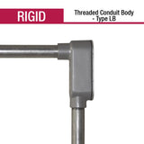 Sigma Engineered Solutions ProConnex 1-1/2 in. D Die-Cast Aluminum Conduit Body For Rigid/IMC 1 pk