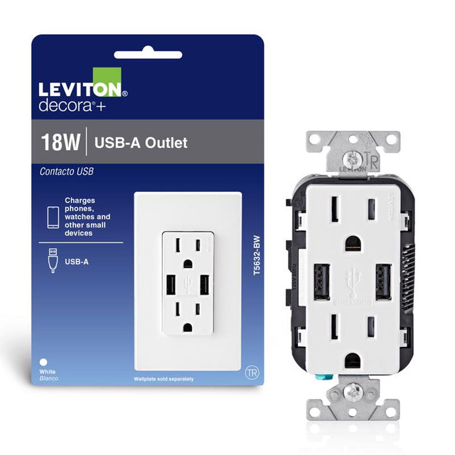 USB DUPLX RECEPTACLE WHT