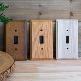 Amerelle Contemporary Light Brown 2 gang Oak Wood Duplex/Toggle Wall Plate 1 pk