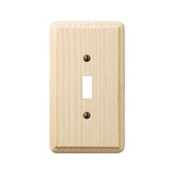 Amerelle Contemporary Unfinished Beige 1 gang Wood Toggle Wall Plate 1 pk
