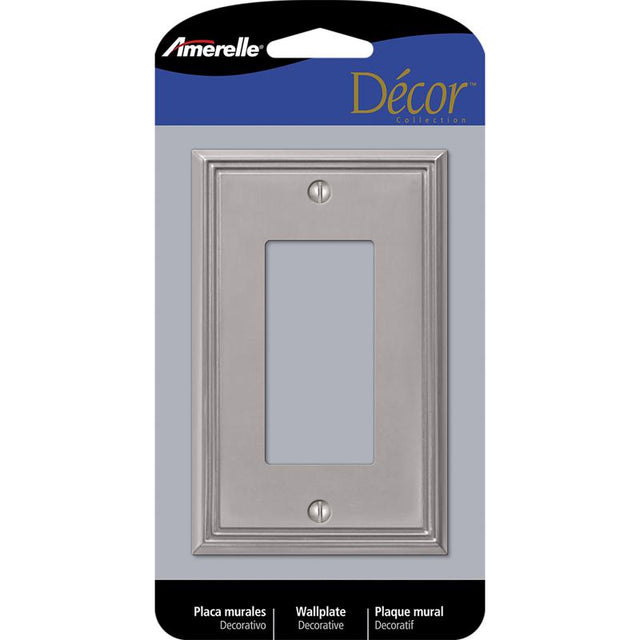 WALLPLAT1RCK/GFCI MET BN