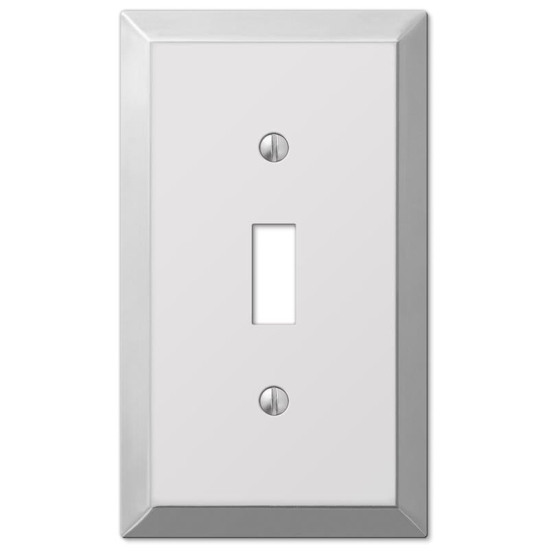 Amerelle Century Polished Chrome 1 gang Stamped Steel Toggle Wall Plate 1 pk