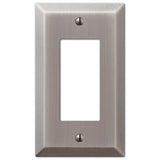 Amerelle Century Antique Nickel 1 gang Stamped Steel Decorator Wall Plate 1 pk