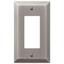 Amerelle Century Antique Nickel 1 gang Stamped Steel Decorator Wall Plate 1 pk