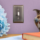 Amerelle Century Antique Nickel 2 gang Stamped Steel Toggle Wall Plate 1 pk