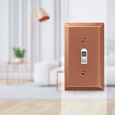 Amerelle Century Antique Copper 1 gang Stamped Steel Toggle Wall Plate 1 pk