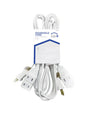 EXT CORD CUBE16/2 WHT 6'