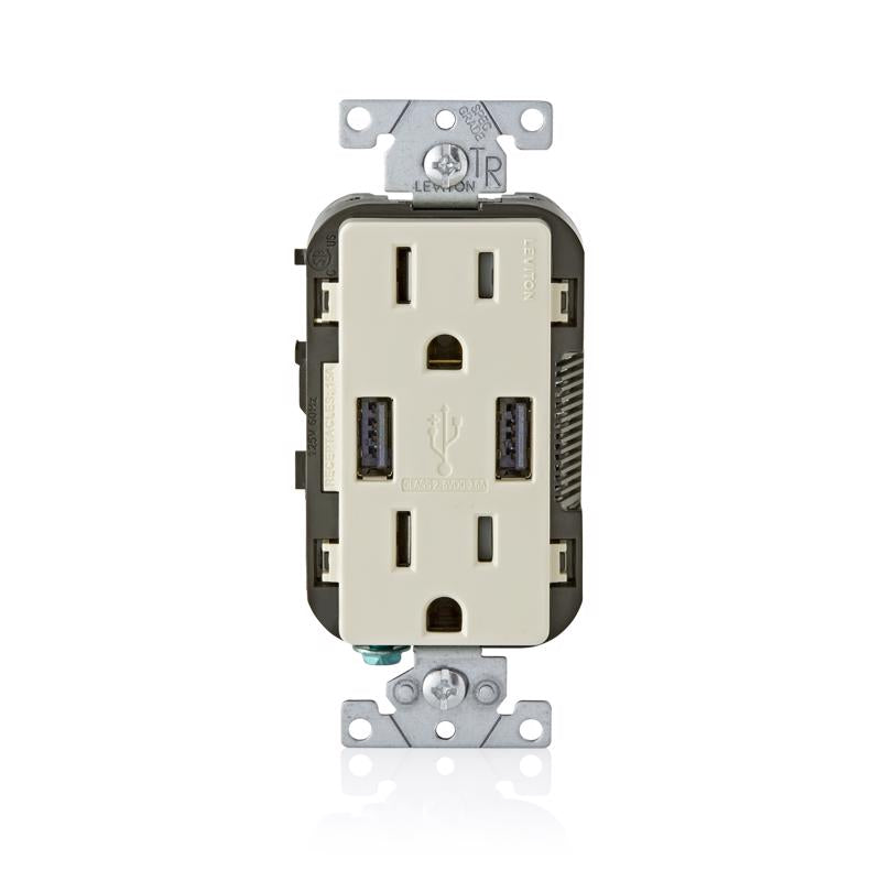 USB CHARGER W/RECEPT LA