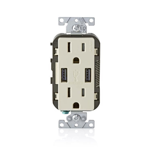 USB CHARGER W/RECEPT LA