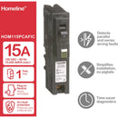 Square D HomeLine 15 amps Arc Fault Single Pole Circuit Breaker