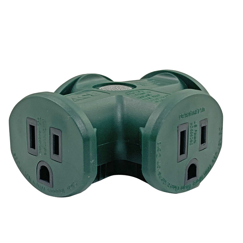 Ace Grounded 3 outlets Adapter 1 pk