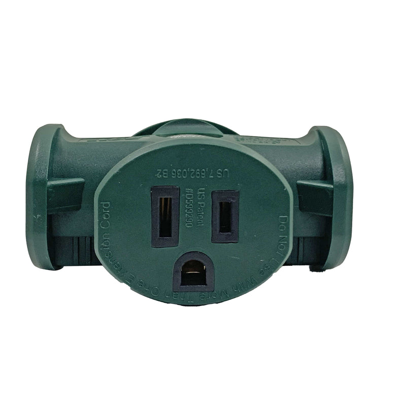 Ace Grounded 3 outlets Adapter 1 pk