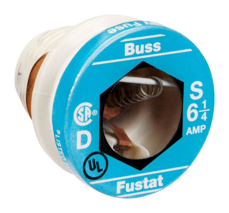 Bussmann 6-1/4 amps Plug Fuse 4 pk