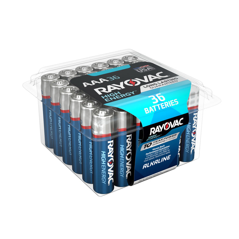 Rayovac High Energy AAA Alkaline Batteries 36 pk Clamshell