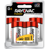 BATTERY ALKALINE D 4PK