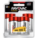 BATTERY ALKALINE D 4PK