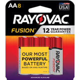 BATTERY ALKALINE AA 8PK