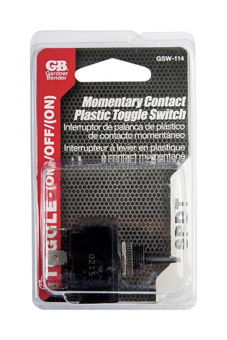 Gardner Bender 20 amps Toggle Switch Black 1 pk