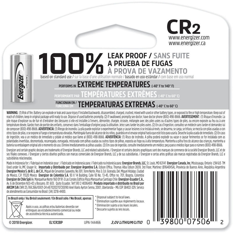 Energizer Lithium CR2 3 V Camera Battery 1 pk